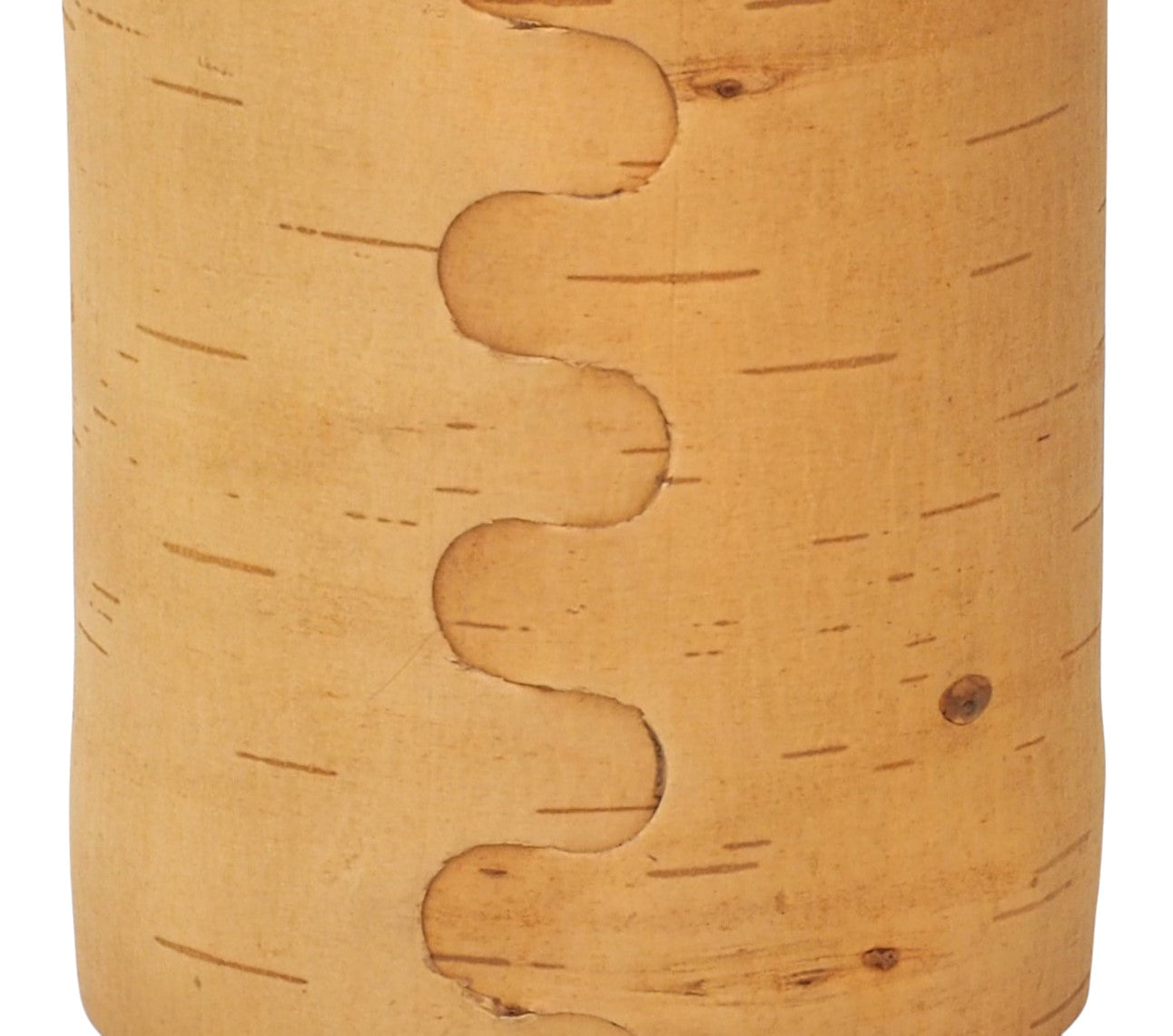 Storage boxes made of birch bark and birch wood, lids in apple green