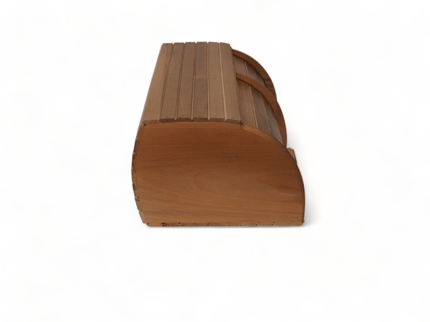 Brotkasten aus Holz mit 2 Fächern – handgemacht, nachhaltig, 49x26x17,5 cm