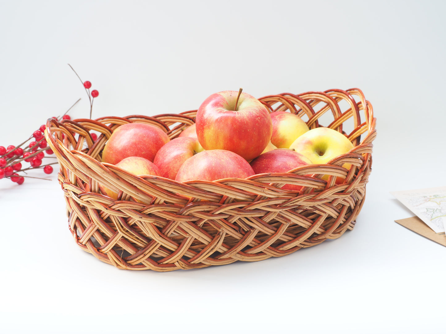 Handgefertigter Weidenkorb aus Naturweide – Rustikales Design, 33 x 24 x 11 cm
