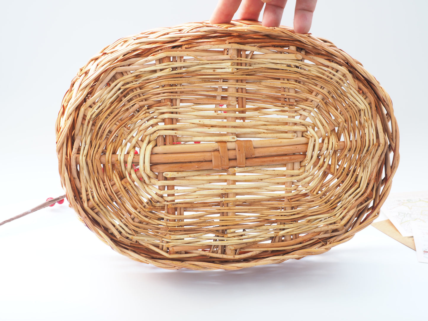Handgefertigter Weidenkorb aus Naturweide – Rustikales Design, 33 x 24 x 11 cm