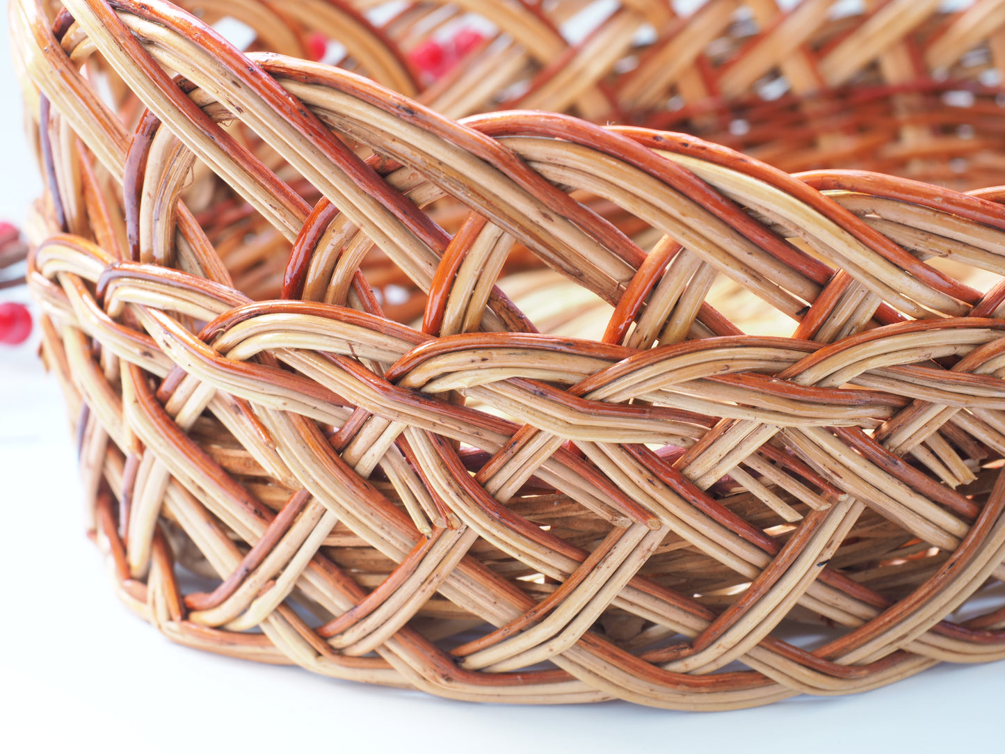 Handgefertigter Weidenkorb aus Naturweide – Rustikales Design, 33 x 24 x 11 cm