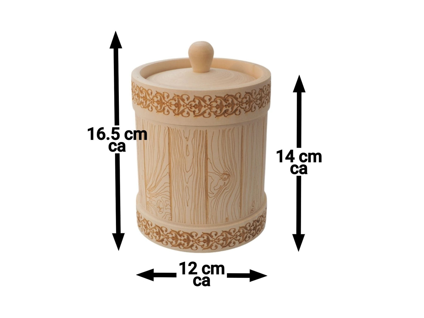 Kleine Vorratsdosen in Fässerform aus Lindenholz - ein nachhaltiges Geschenk mit Stil