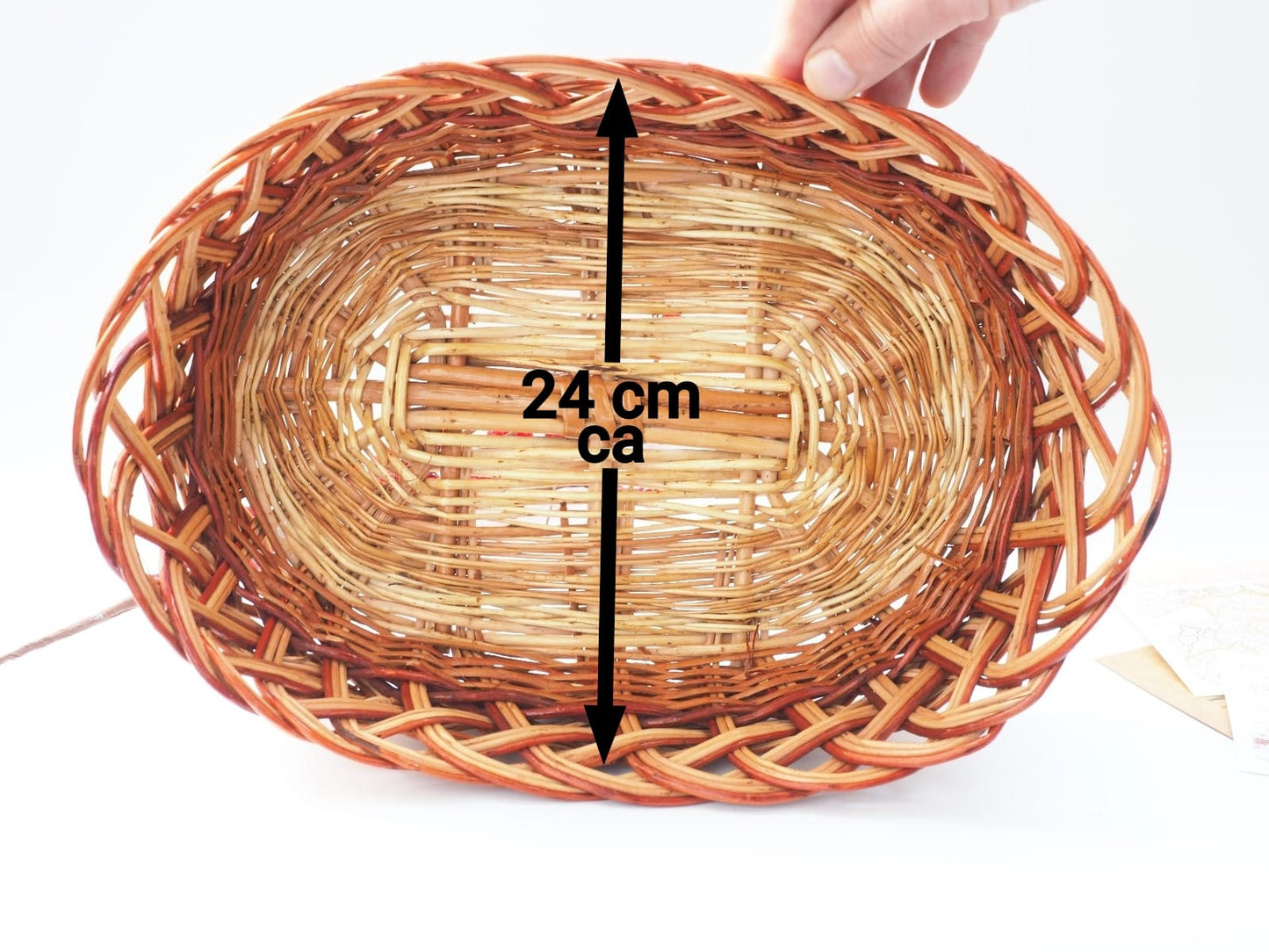 Handgefertigter Weidenkorb aus Naturweide – Rustikales Design, 33 x 24 x 11 cm