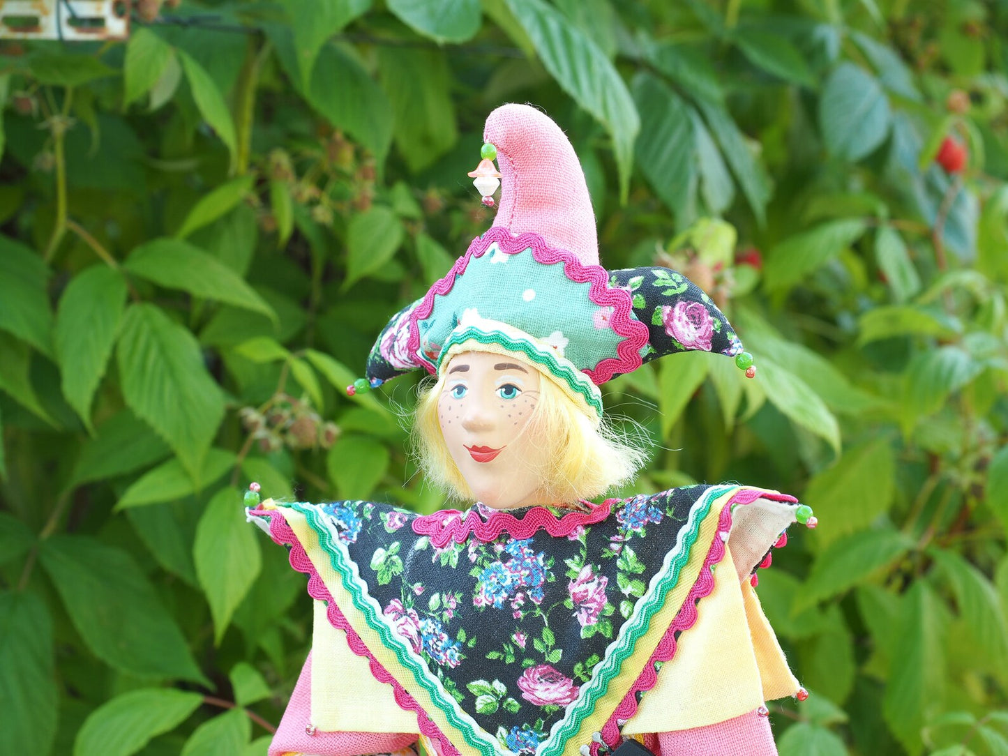Handgefertigte Ethno-Puppe – Dekorative Figur, Geschenk, Unikat (33 cm hoch)