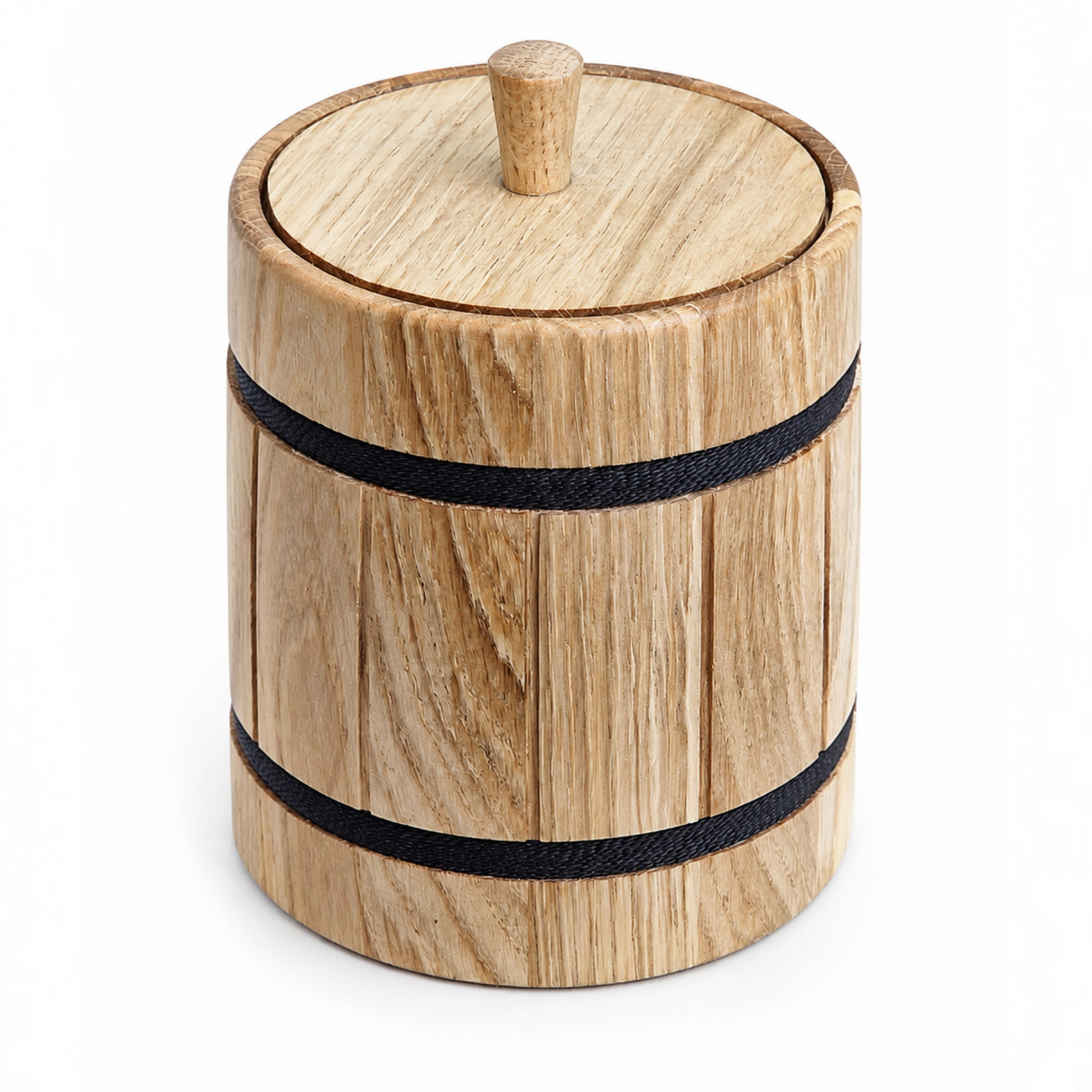 Handgefertigte Holzdose mit Deckel – Vorratsdose 14 × 12 cm
