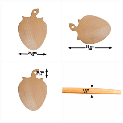 Planches à découper faites à la main dans différents modèles