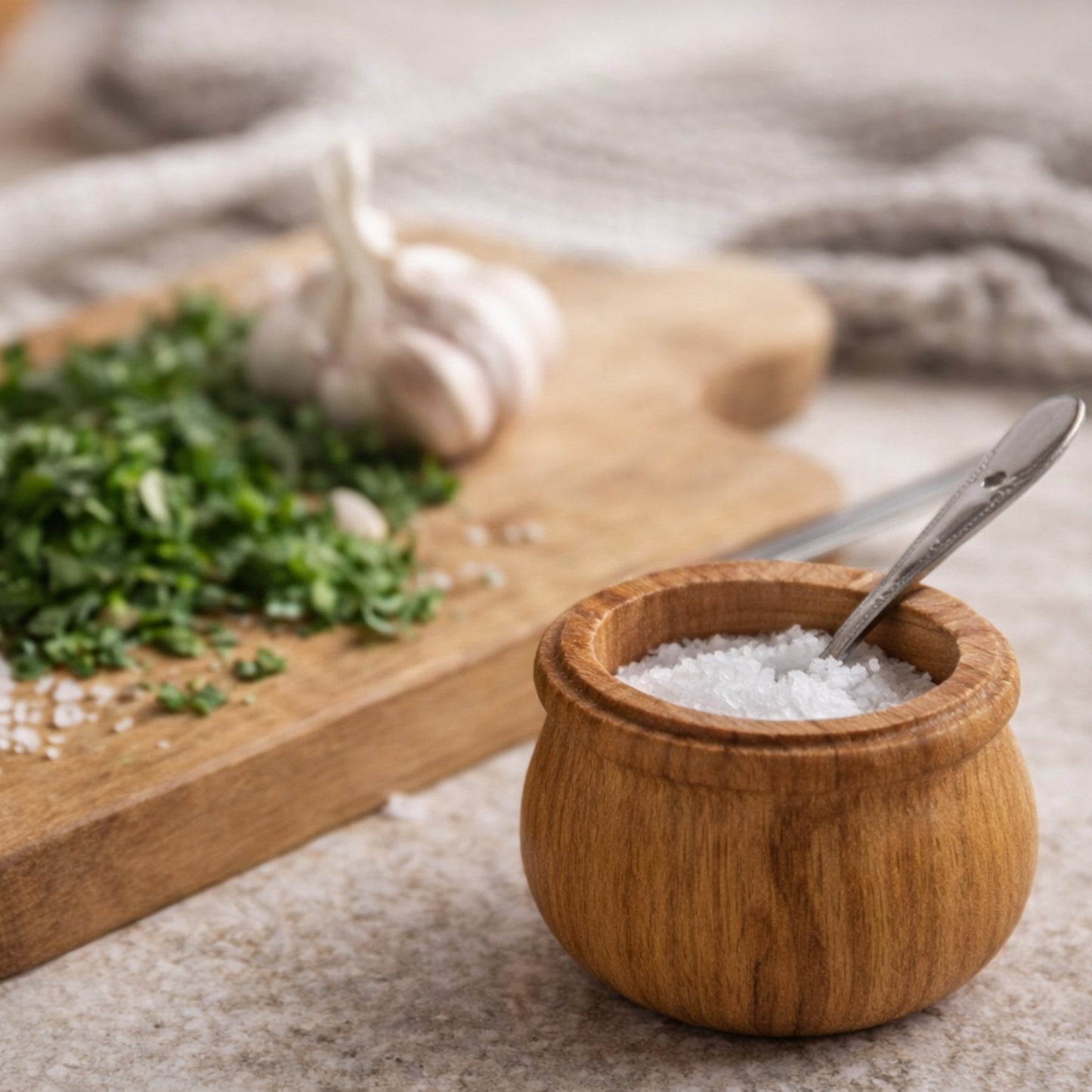 Vorratsdose aus Massivholz Buche mit Deckel – plastikfreie Küchenaufbewahrung