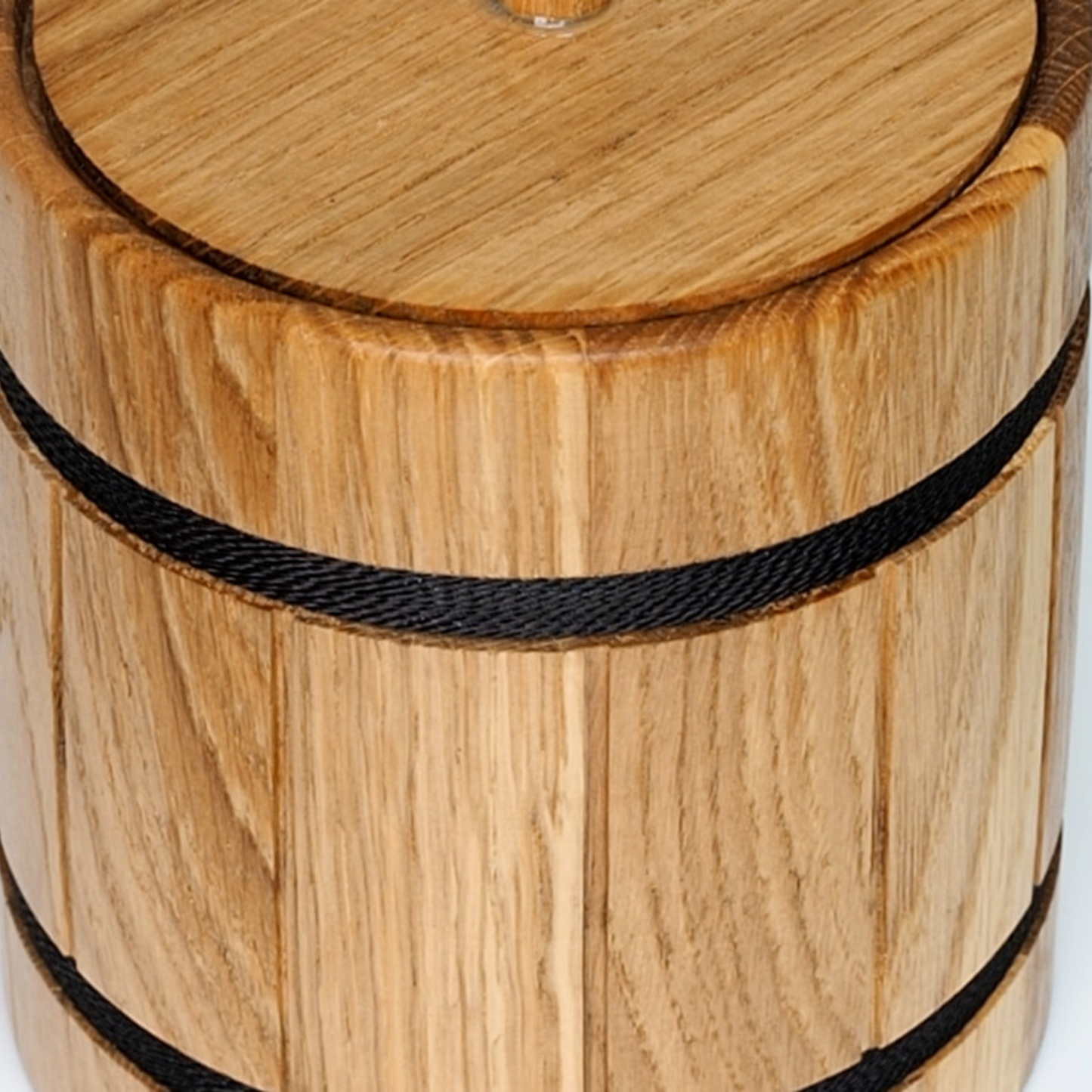 Handgefertigte Holzdose mit Deckel – Vorratsdose 14 × 12 cm