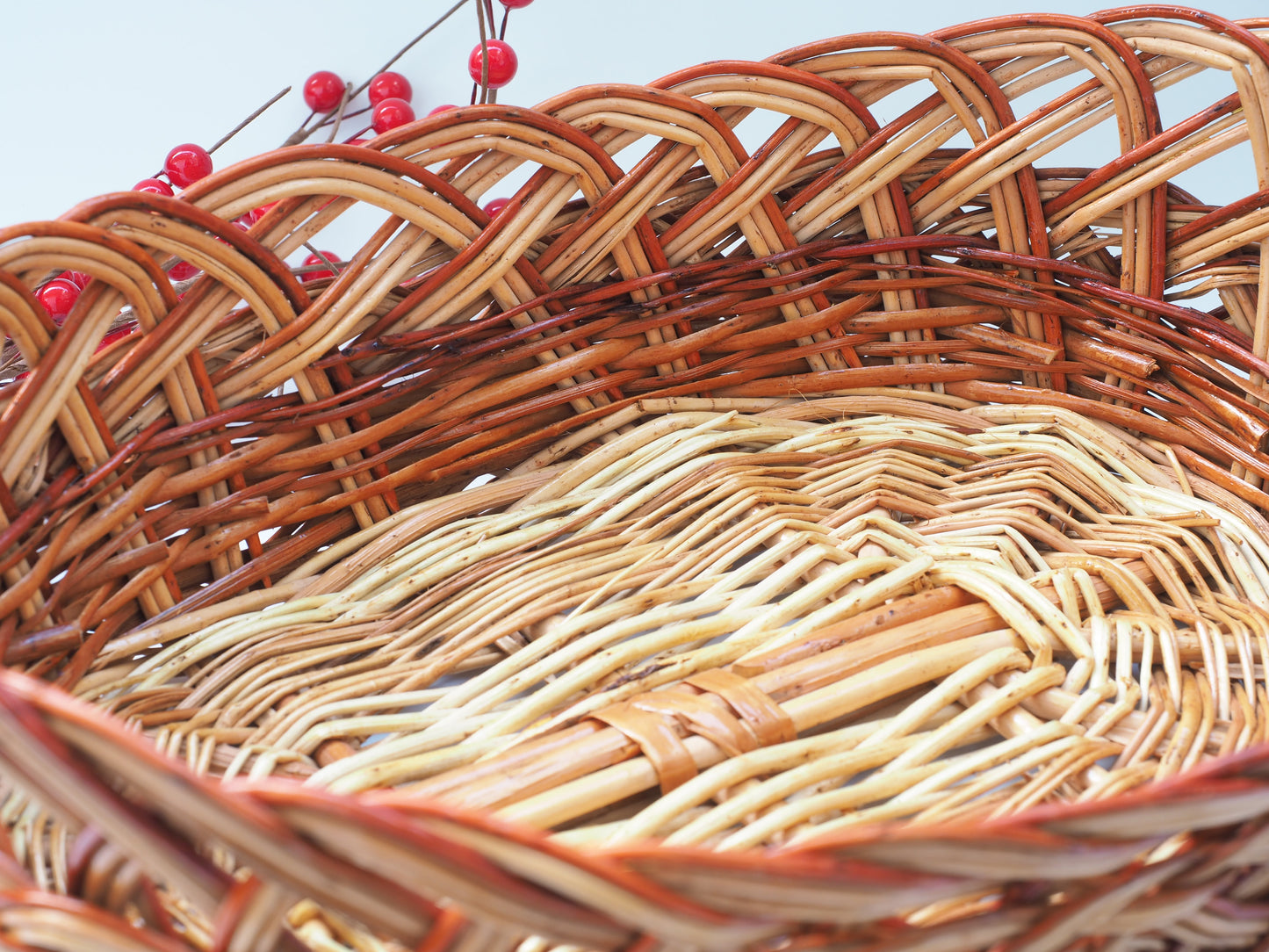 Handgefertigter Weidenkorb aus Naturweide – Rustikales Design, 33 x 24 x 11 cm