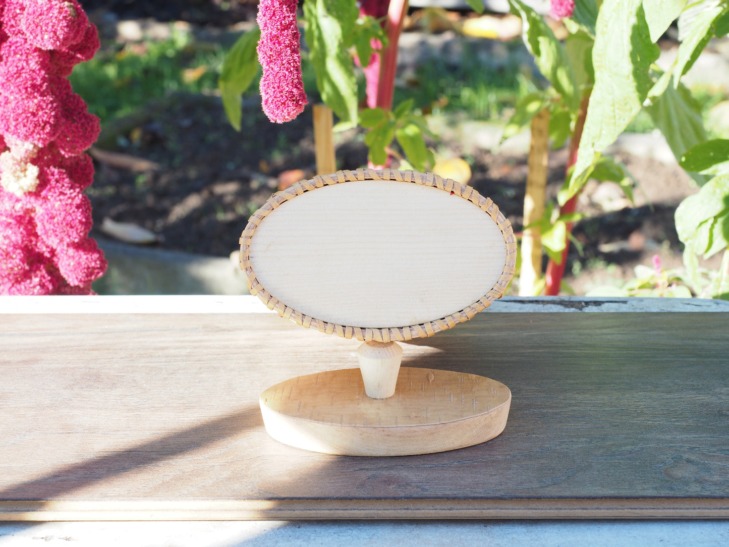 Storage boxes made of birch bark and birch wood, oval shape, braided