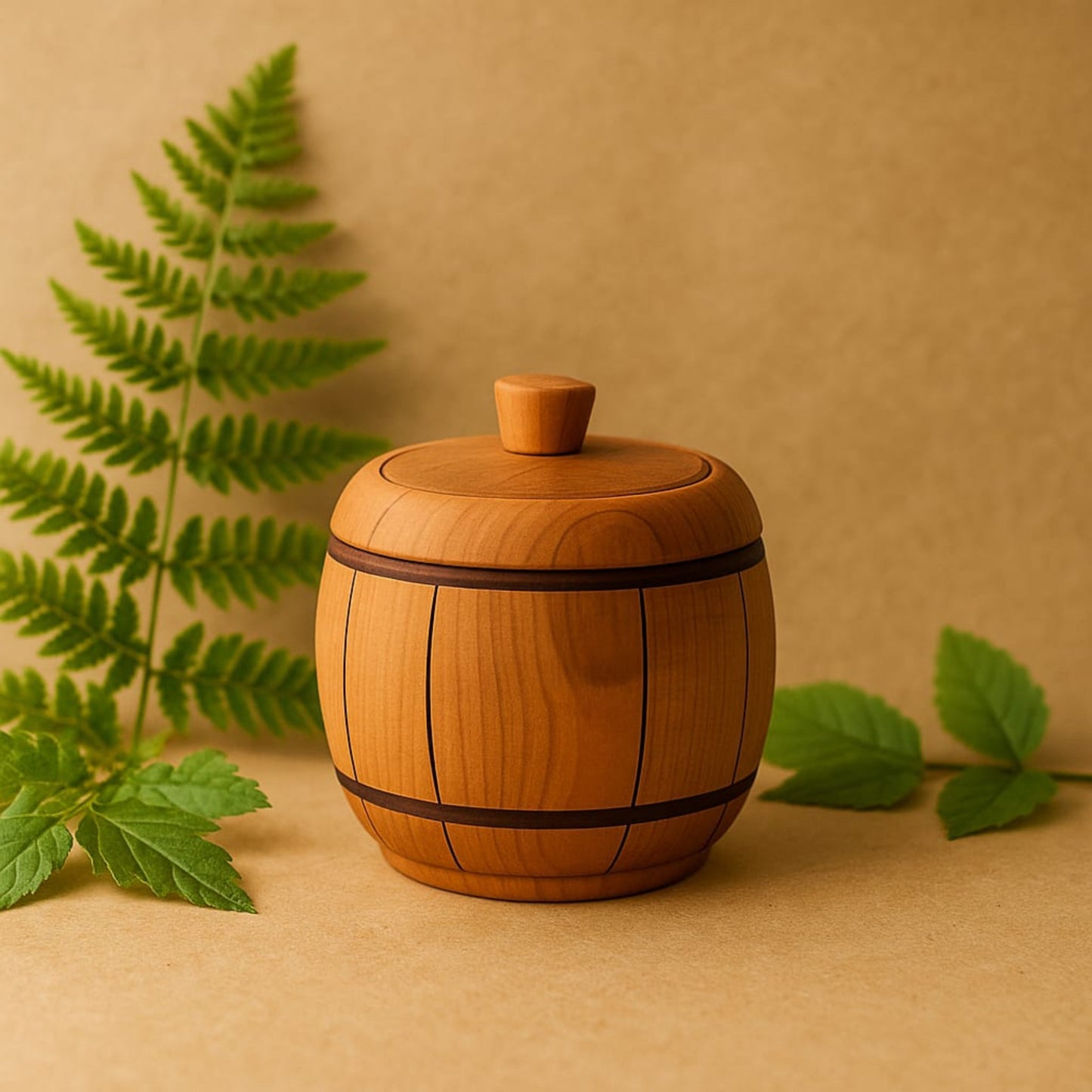Handgemachte Holzdose klein – Gewürz- & Salzdose, nachhaltige Aufbewahrung