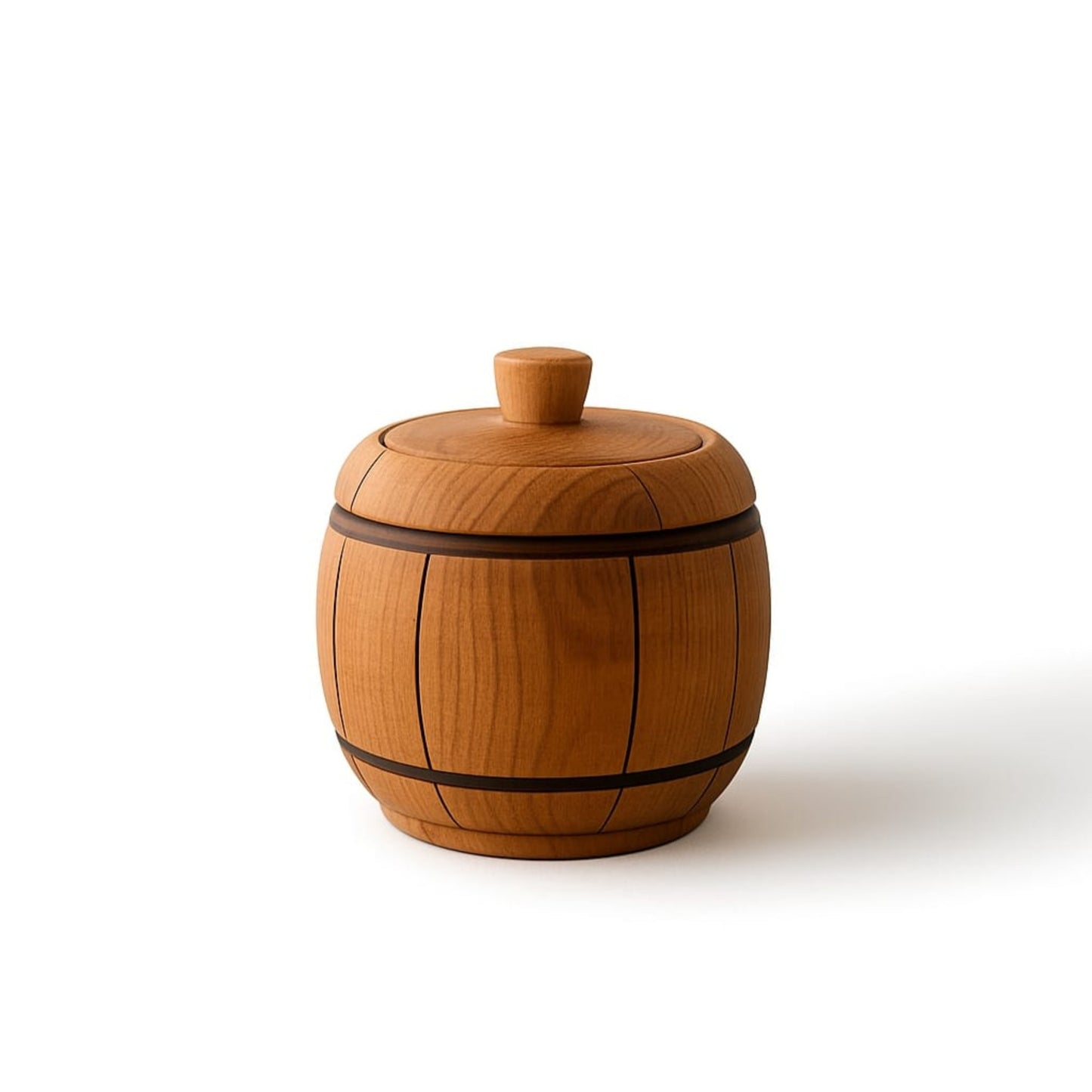 Handgemachte Holzdose klein – Gewürz- & Salzdose, nachhaltige Aufbewahrung