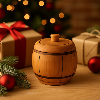 Handgemachte Holzdose klein – Gewürz- & Salzdose, nachhaltige Aufbewahrung