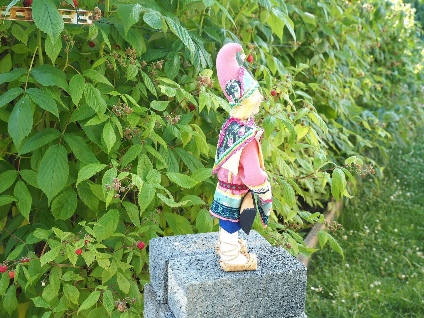 Handgefertigte Ethno-Puppe – Dekorative Figur, Geschenk, Unikat (33 cm hoch)