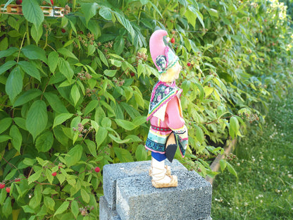 Handgefertigte Ethno-Puppe – Dekorative Figur, Geschenk, Unikat (33 cm hoch)