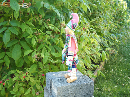 Handgefertigte Ethno-Puppe – Dekorative Figur, Geschenk, Unikat (33 cm hoch)