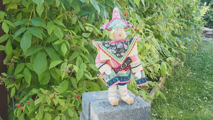 Handgefertigte Ethno-Puppe – Dekorative Figur, Geschenk, Unikat (33 cm hoch)