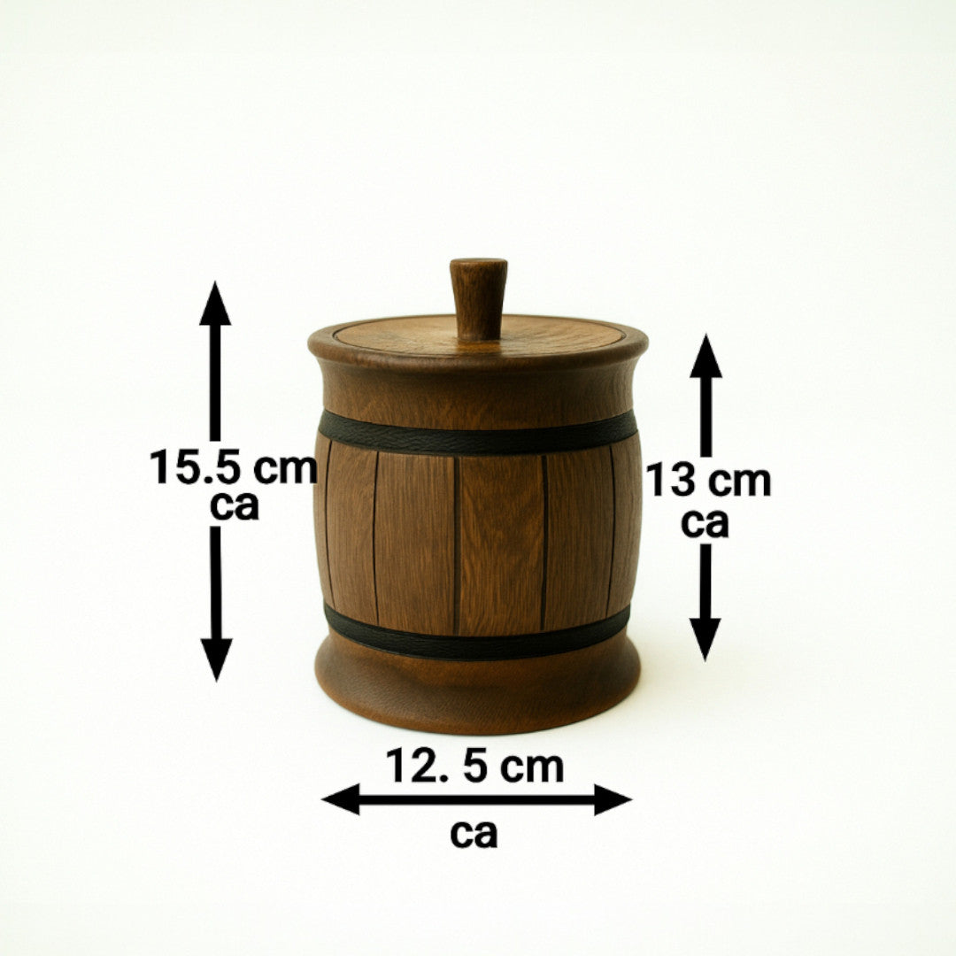 Handgemachte Holz-Vorratsdose – nachhaltiges Weihnachtsgeschenk