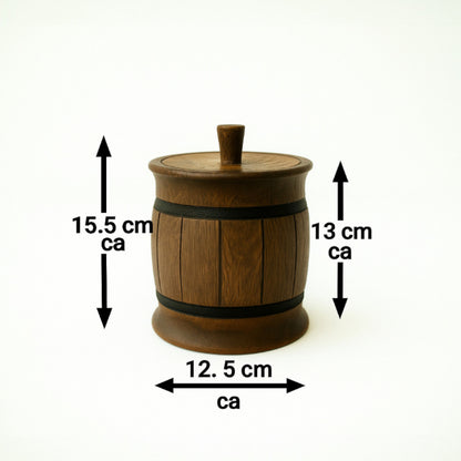 Handgemachte Holz-Vorratsdose – nachhaltiges Weihnachtsgeschenk
